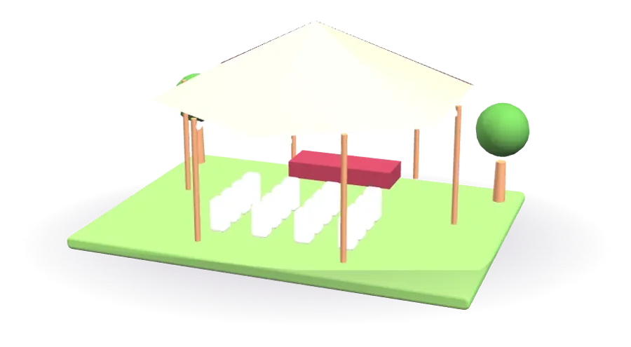 3D illustration: Wedding Venues in Delhi NCR