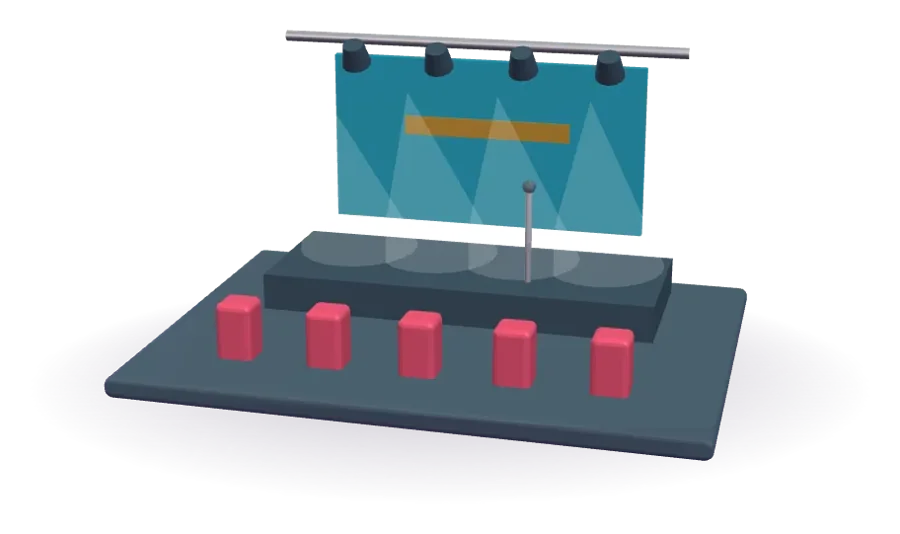 3D illustration: Sangeet Ceremony Venues in Delhi NCR