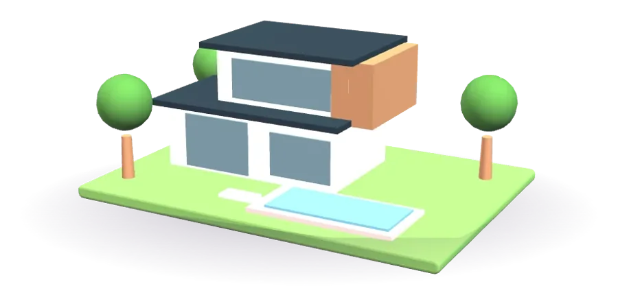 3D illustration: Luxury Villas in Delhi NCR